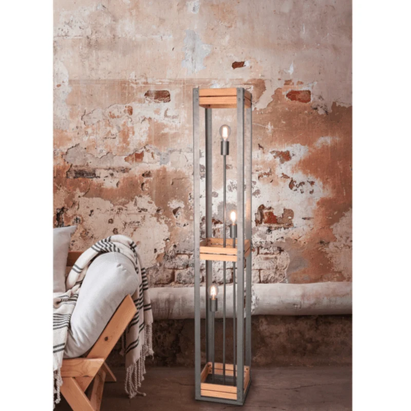 Lampadaire Bois Naturel