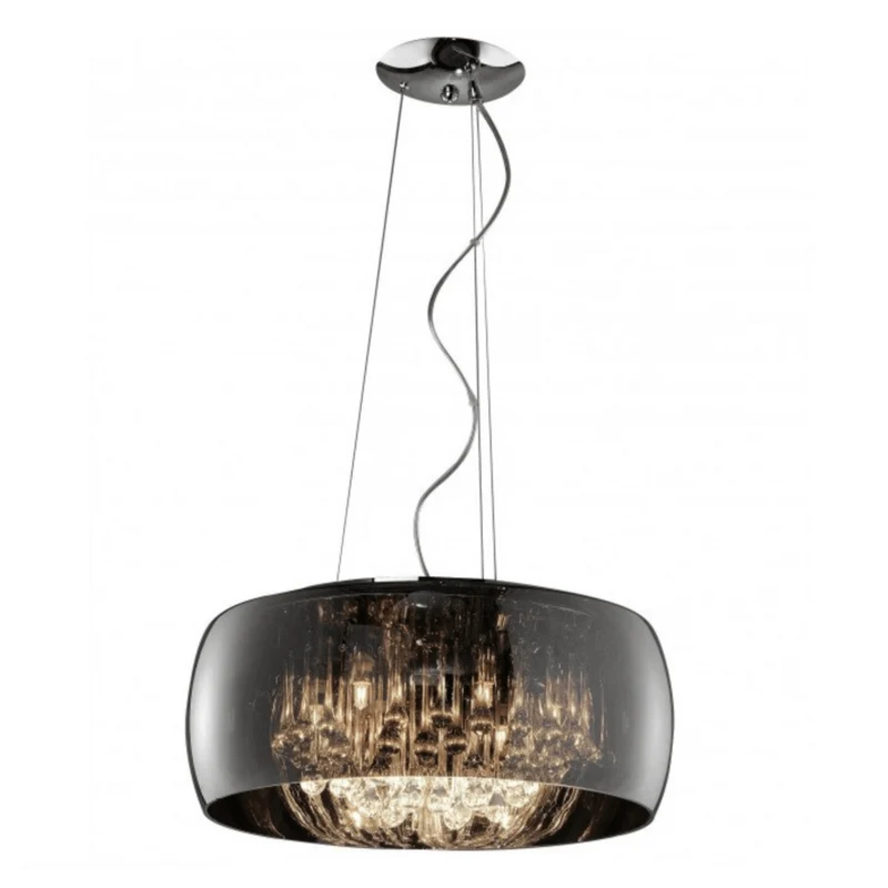 Suspension Style Industriel Noir