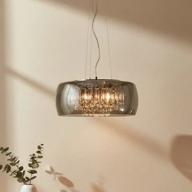 Suspension Style Industriel Noir