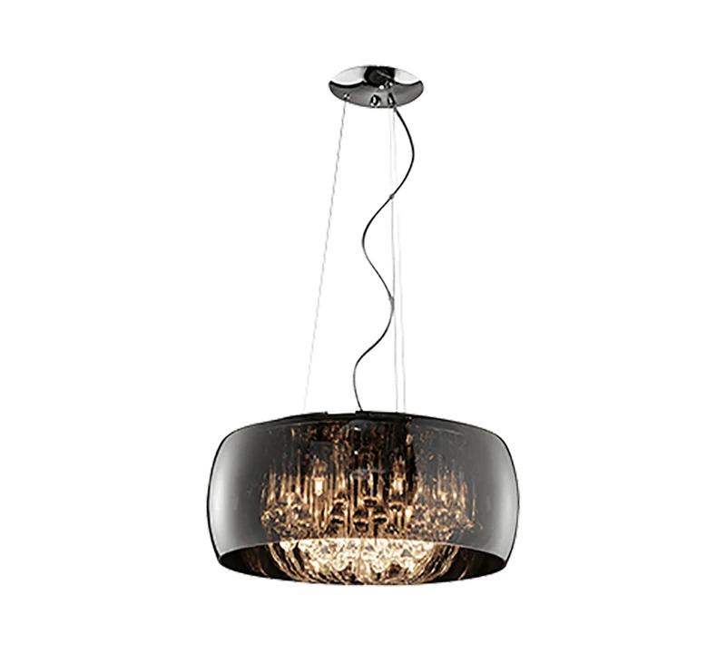 Suspension Style Industriel Noir