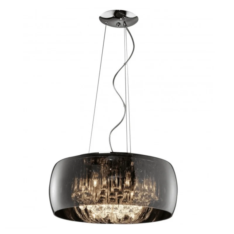 Suspension Style Industriel Noir