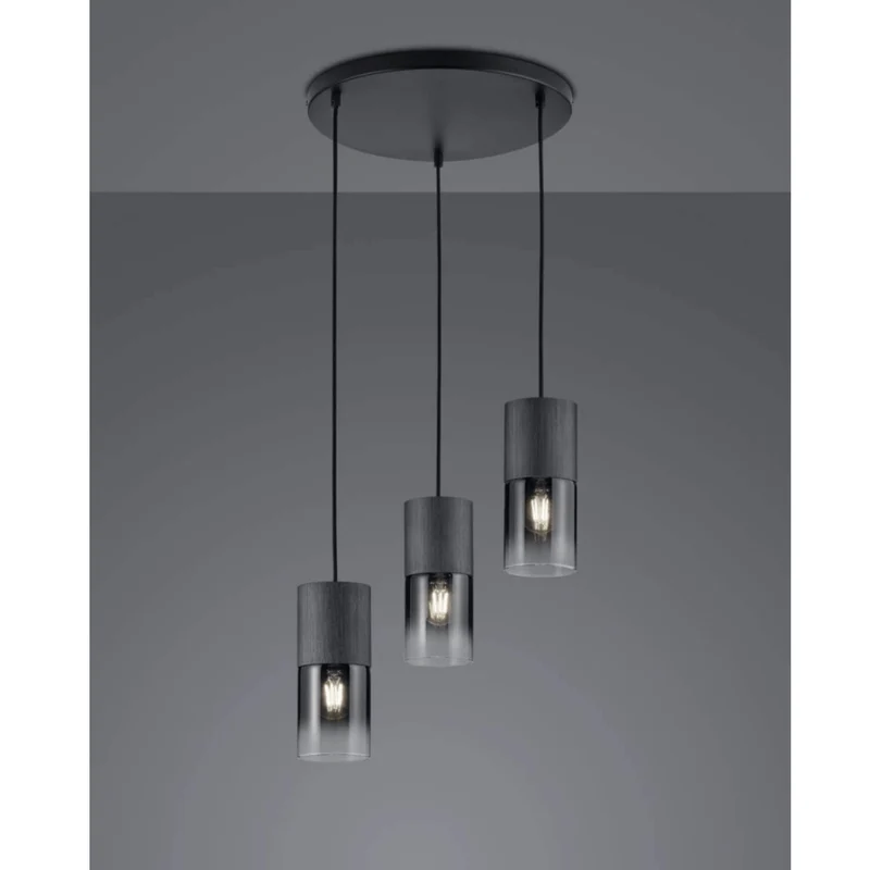 Luminaire Suspension Verre Acier
