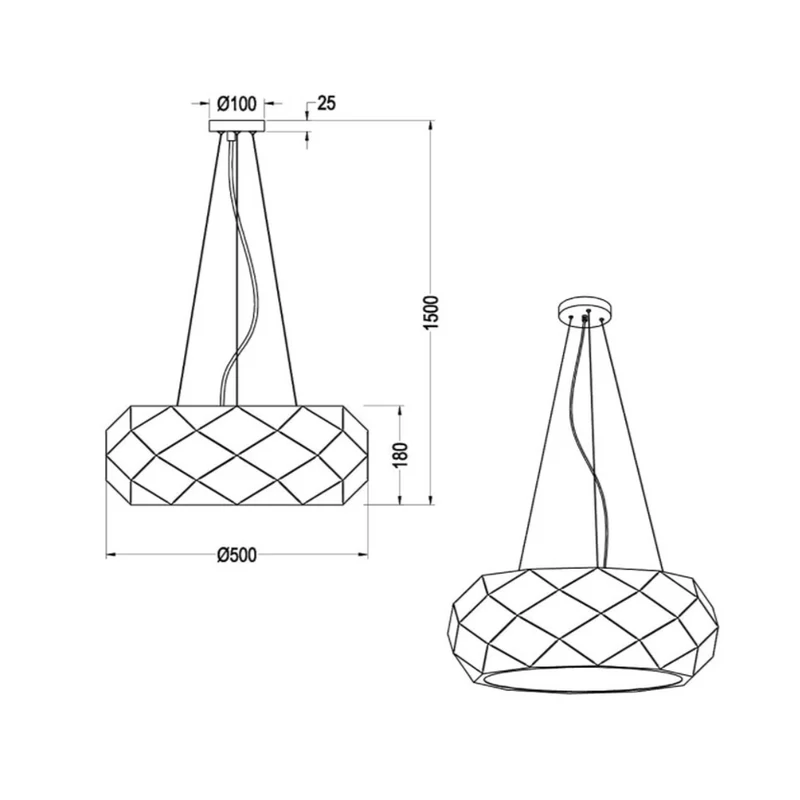 Suspension Lampe Design