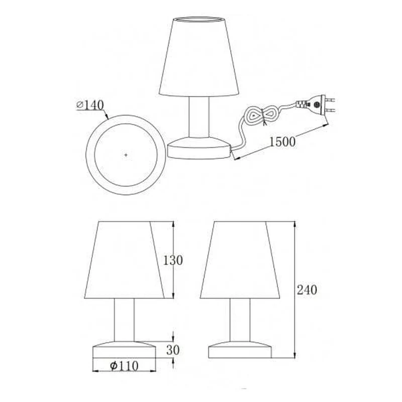 Lampe Metal Chrome