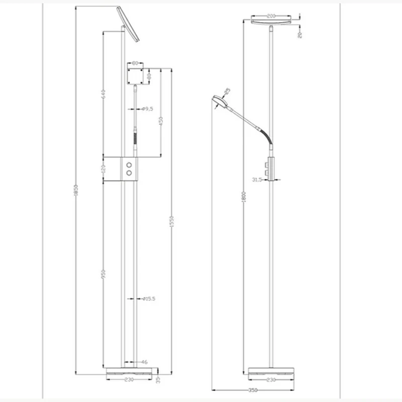 Lampadaire Salon Design Led