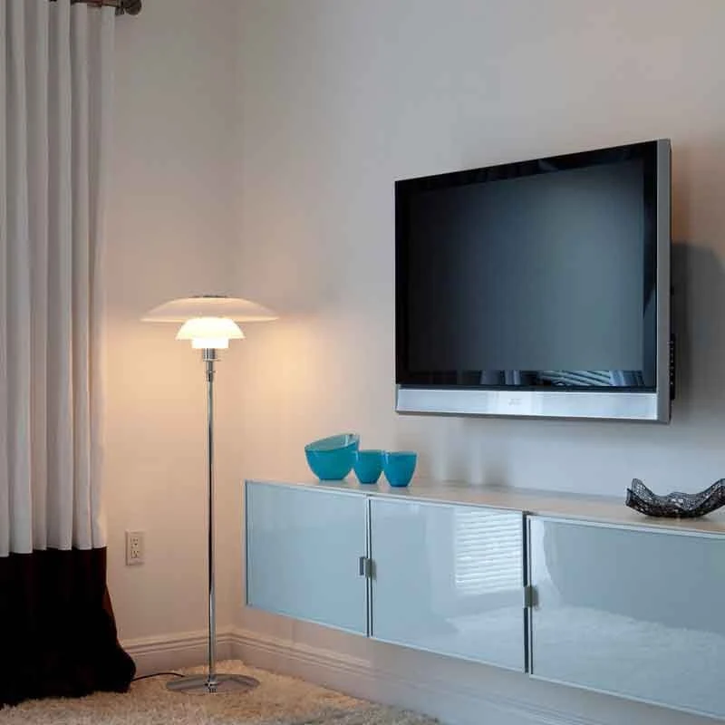 Louis Poulsen PH 4½-3½ Glass Floor Lamp