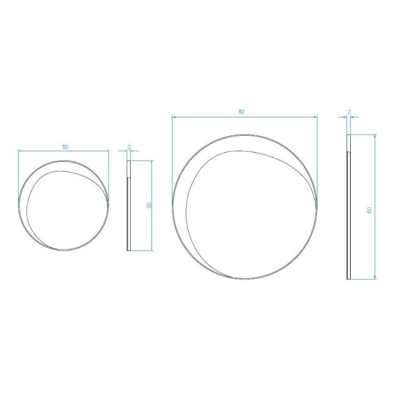Red Edition Ellipse Mirror