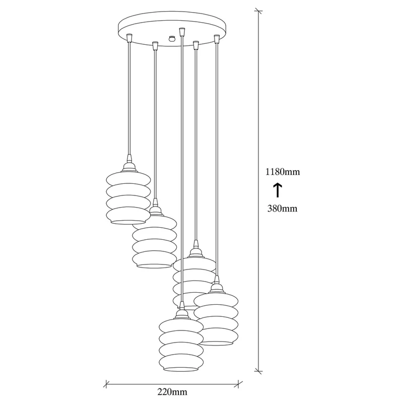 Suspension Verre Soufflé Design