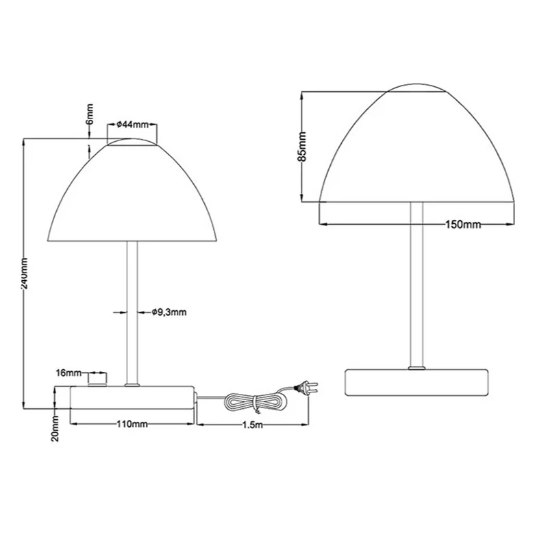 Lampe De Chevet Blanc