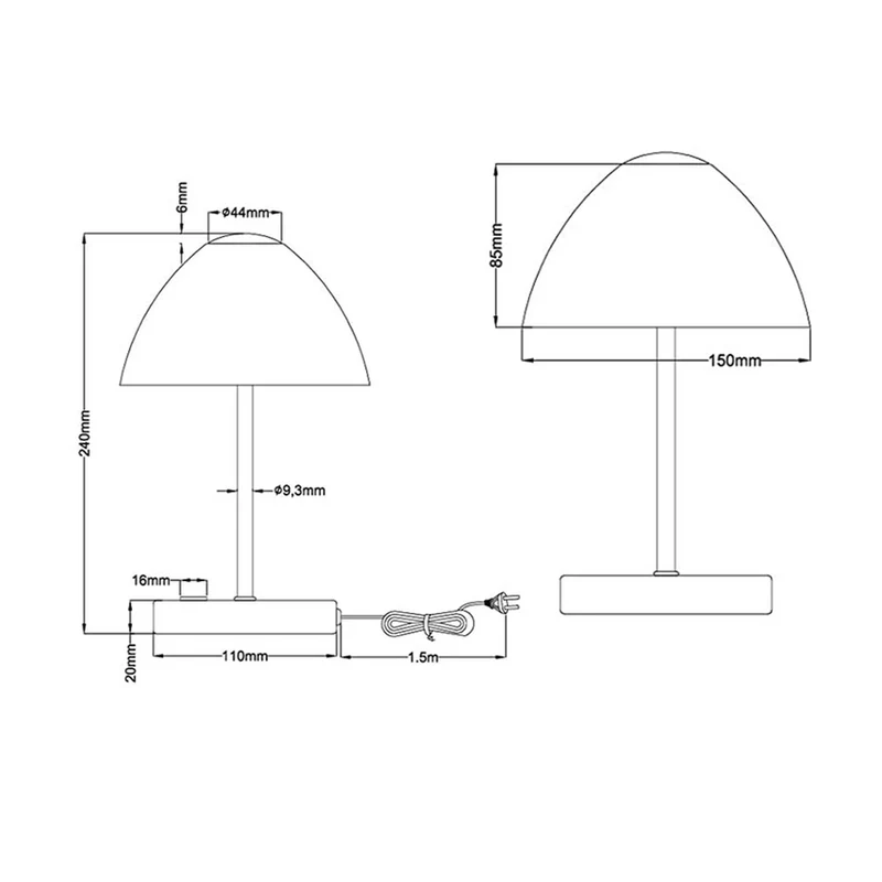 Lampe De Table Blanc