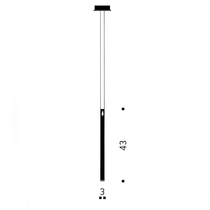 Ingo Maurer One New Flame Suspension Lamp