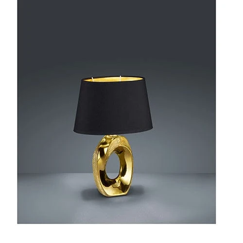 Lampe Noir Et Doré
