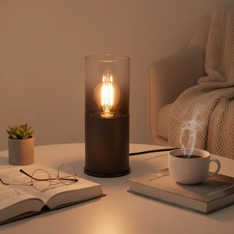 Lampe Table Verre