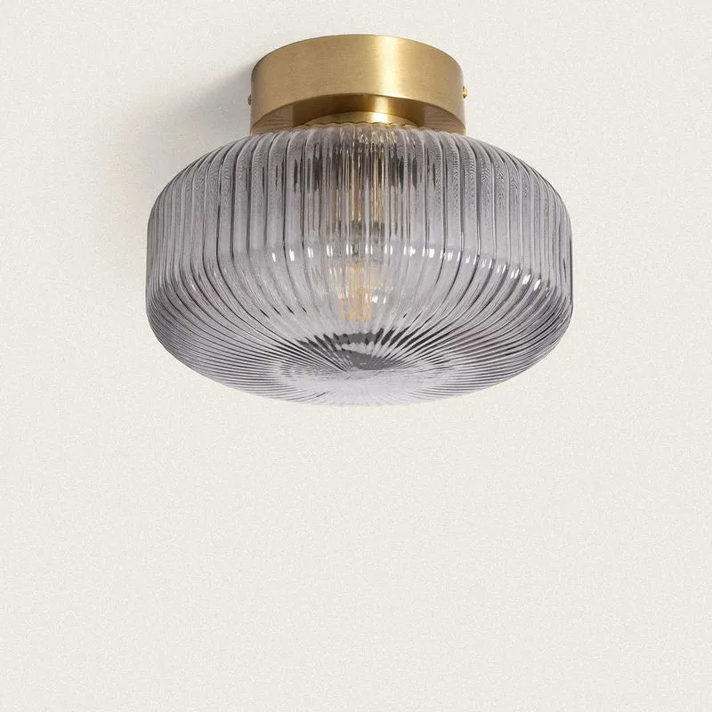 Plafonnier Rond En Verre