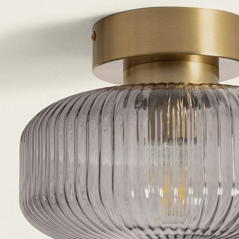 Plafonnier Rond En Verre
