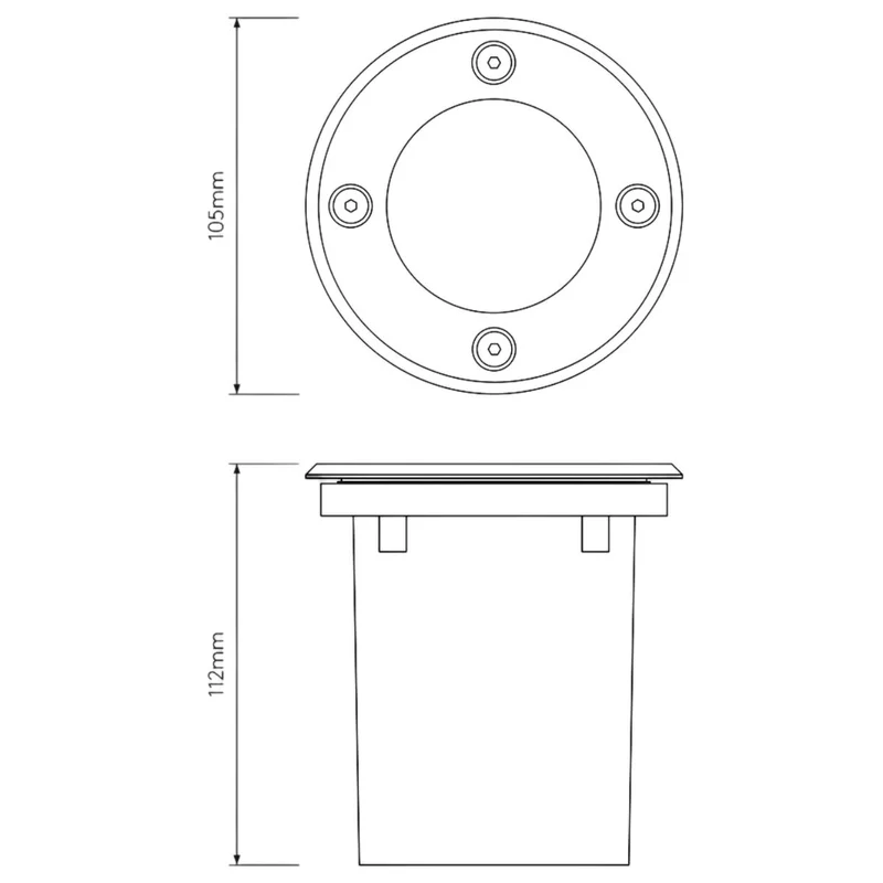 Astro Gramos Round Ground Spotlight