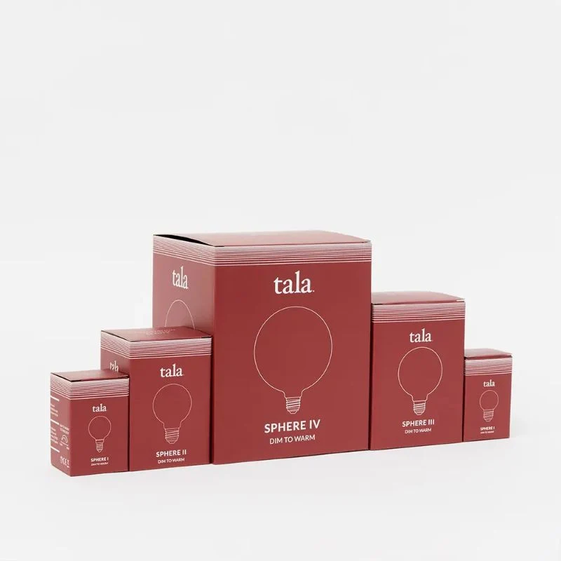 Tala Sphere IV E27 G150 Matte White - 680lm 2000K to 2800K - Dim to warm