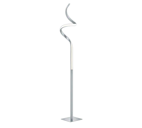 Lampadaire Pied Argent Spirale Salon Original