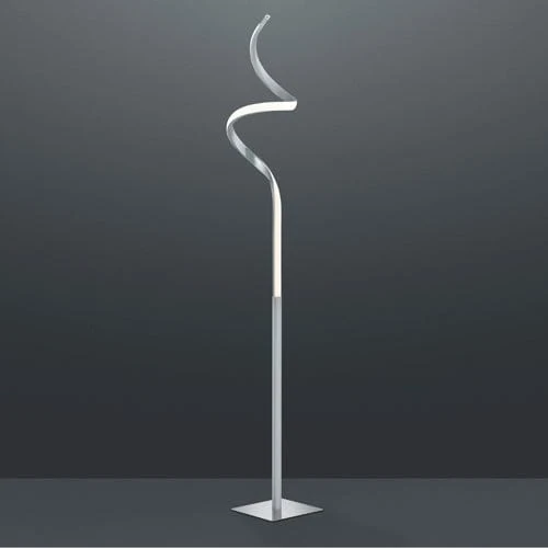 Lampadaire Pied Argent Spirale Salon Original