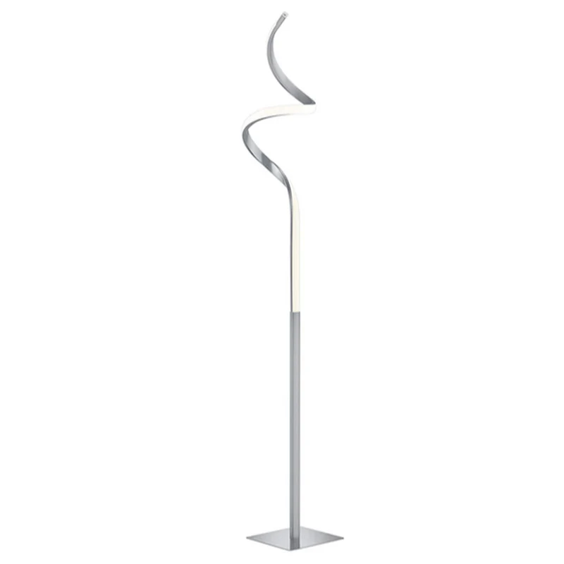 Lampadaire Pied Argent Spirale Salon Original