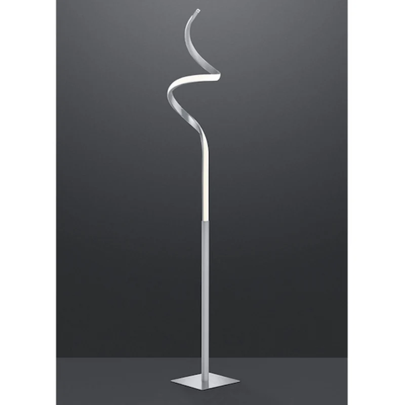 Lampadaire Pied Argent Spirale Salon Original