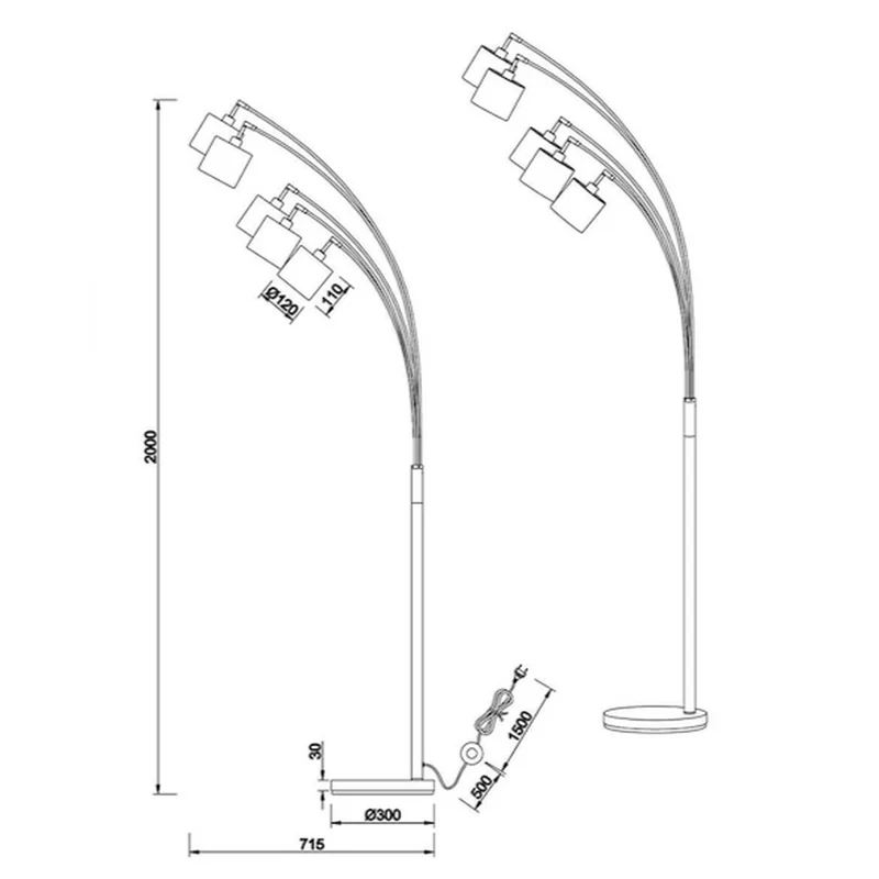 Lampadaire Blanc
