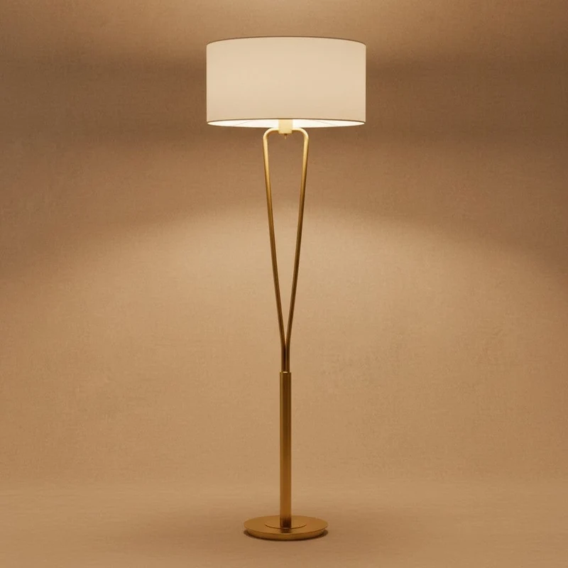 Abat Jour Blanc Lampadaire
