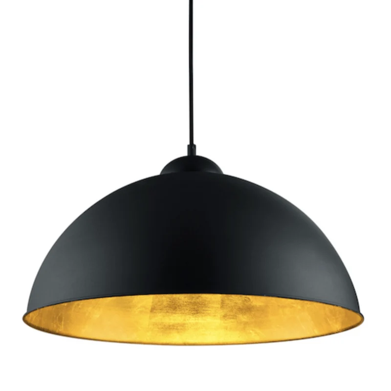 Lampe Suspension Orange Vintage