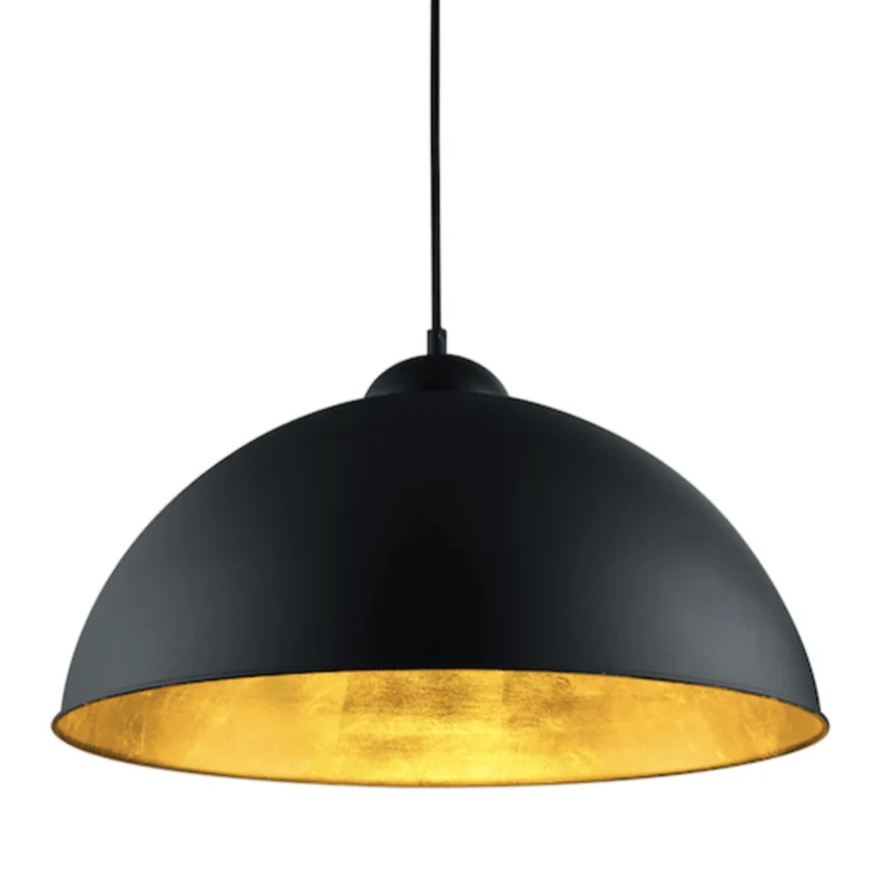 Lampe Suspension Orange Vintage