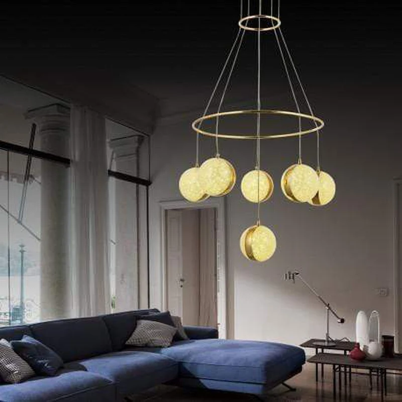 Lampe Suspension Dorée