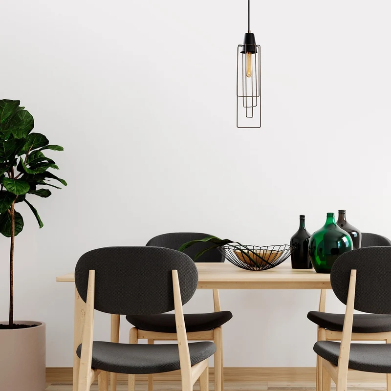 Suspension Luminaire Fer Noir