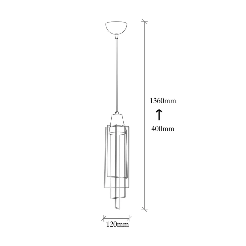 Suspension Luminaire Fer Noir