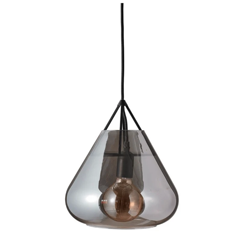 Suspension Verre Fume Gris
