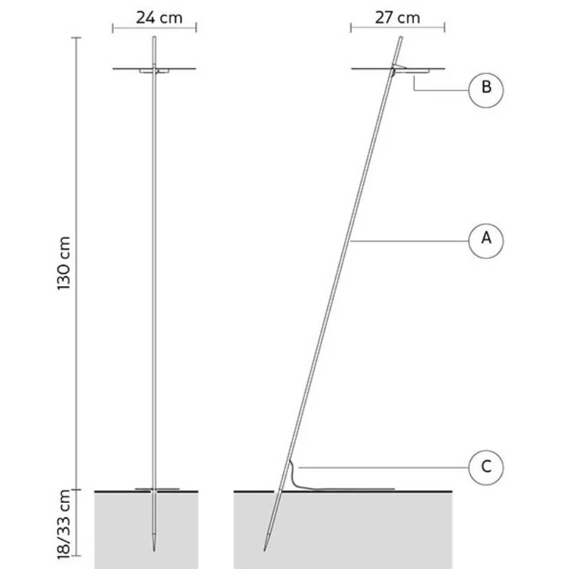 Karman Xana Outdoor Floor Lamp