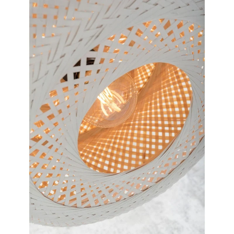 Plafonnier Bambou Blanc