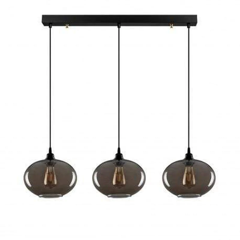 Suspension Globe Verre Fumé