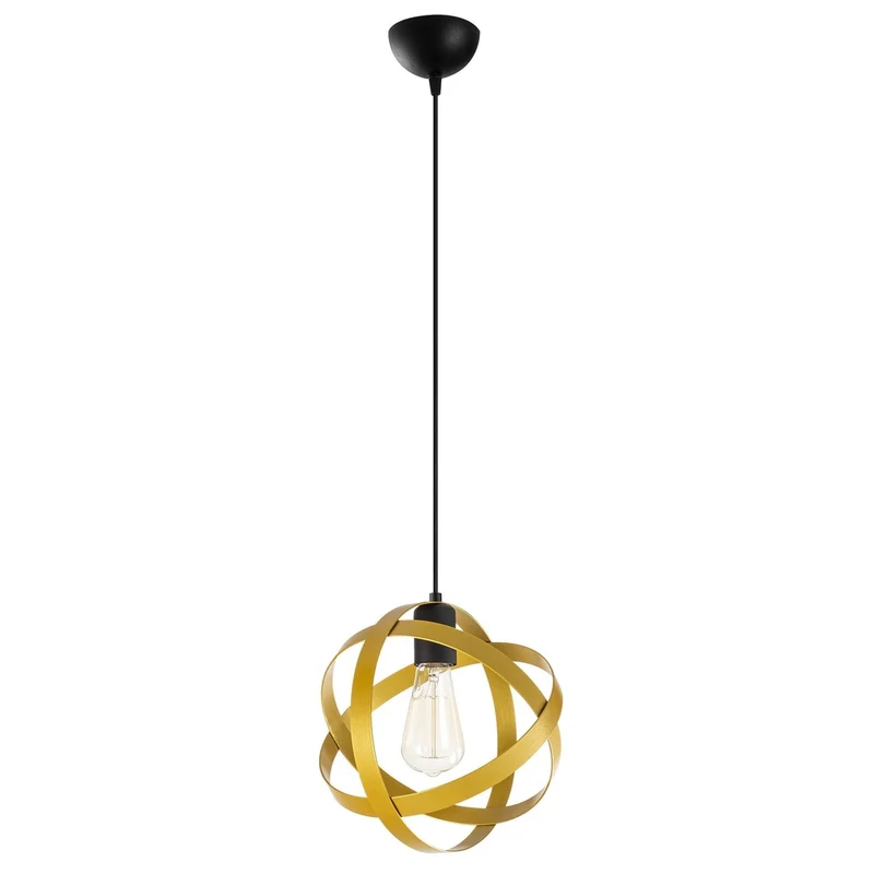 Suspension Boule Dorée
