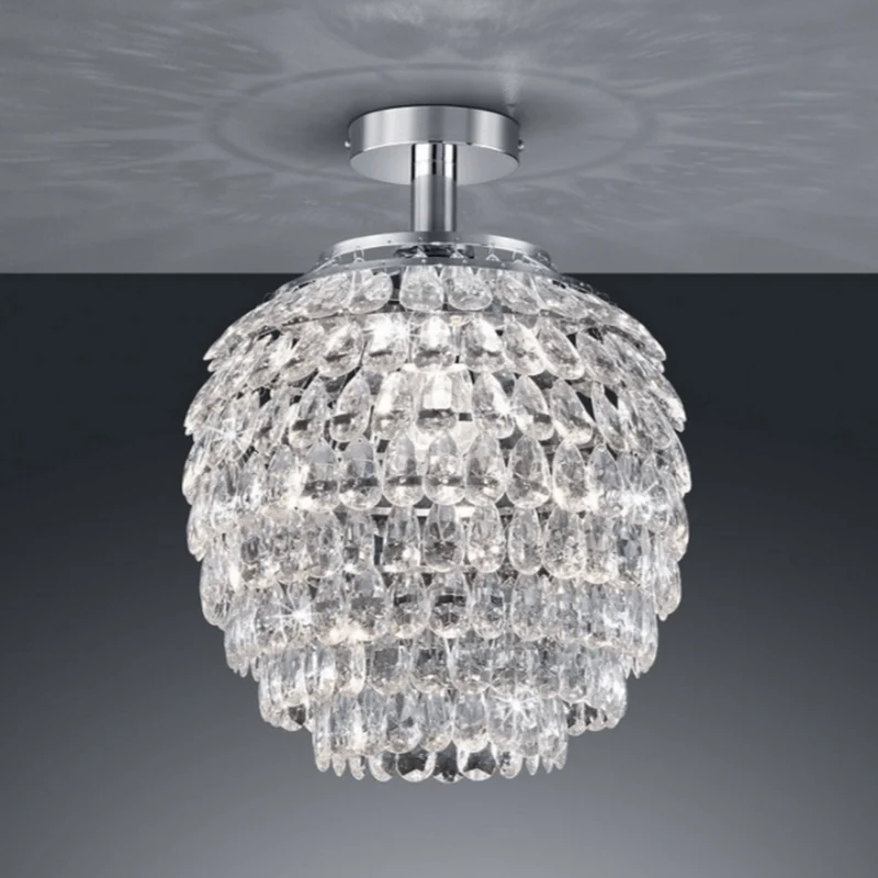 Plafonnier Boule Chrome