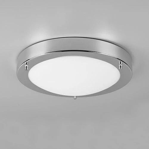 Plafonnier Chrome Et Verre