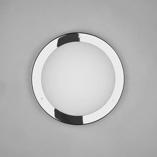 Plafonnier Chrome Et Verre