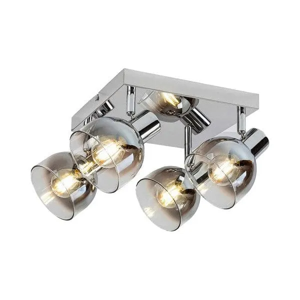 Plafonnier 4 Spots Industriel