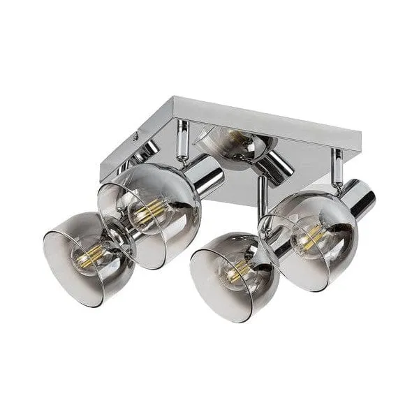Plafonnier 4 Spots Industriel