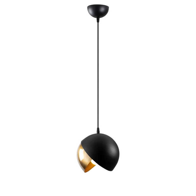Luminaire Suspension Noir Doré