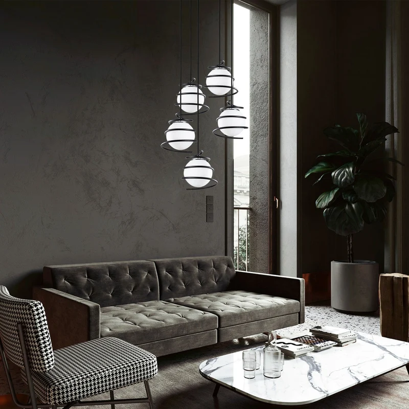 Suspension Ronde Verre
