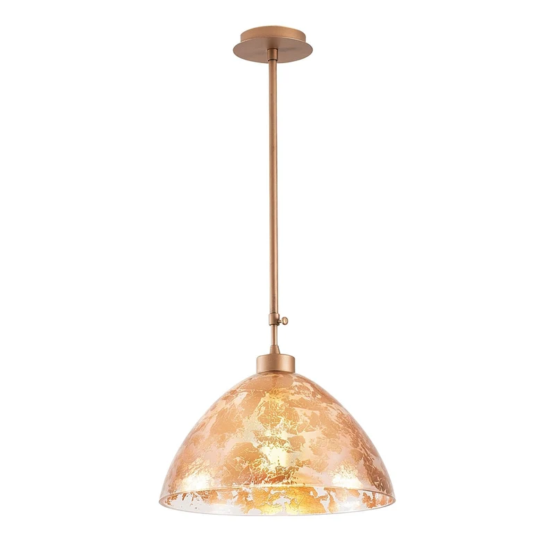 Suspension Cuivre Et Verre