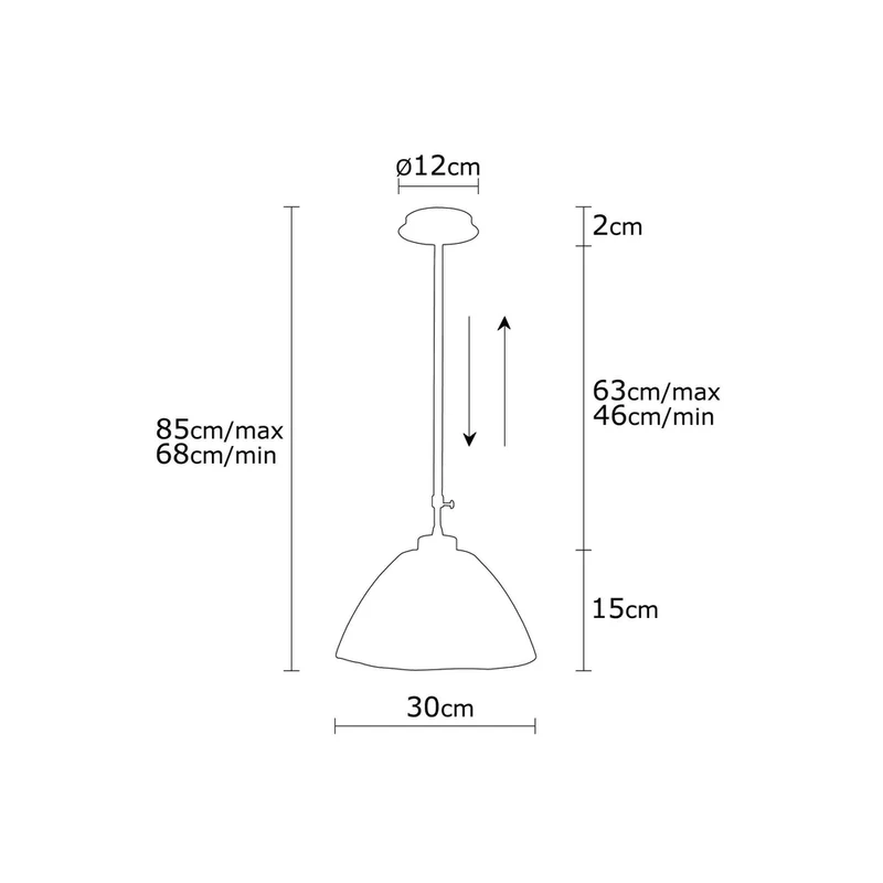 Suspension Art Deco Verre