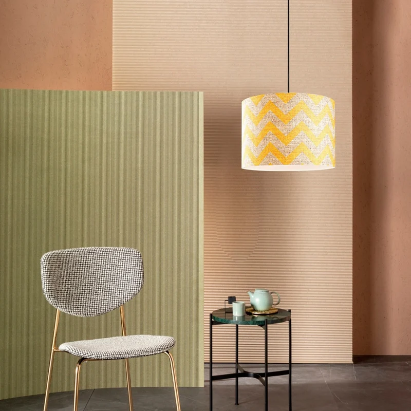 Suspension Industrielle Jaune
