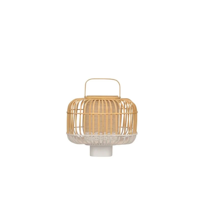 Forestier Bamboo Square Table Lamp and Lantern