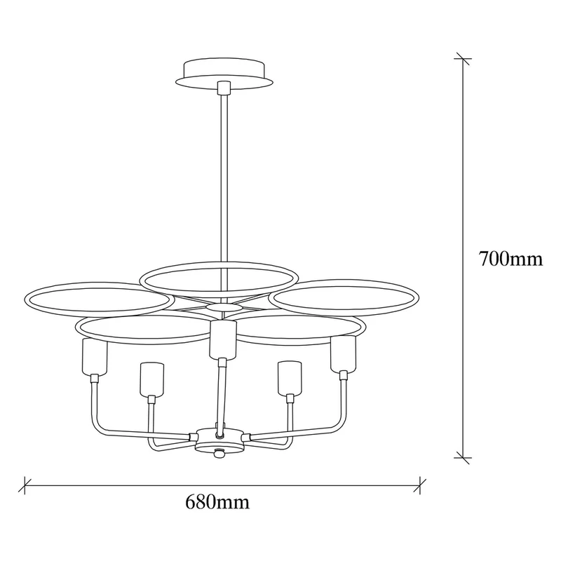 Plafonnier Led Cuivre
