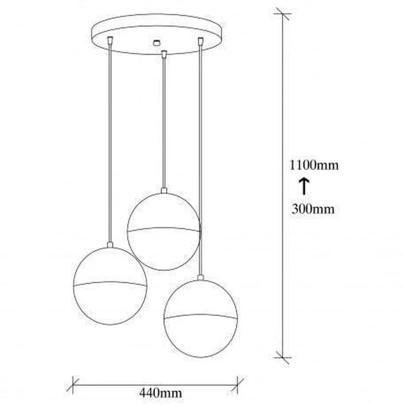 Suspension 3 Boules